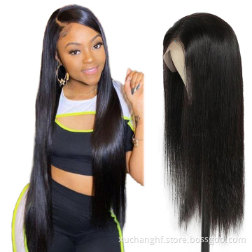 Brazilian Virgin Cuticle Aligned double drawn Body straight wave 360 frontal Lace front human hair wigs